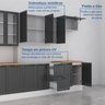 Cozinha Compacta 4 Peças 1 Paneleiro Duplo 2 Aéreos 1 Balcão Soho CabeCasa MadeiraOriginals - 6