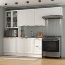 Ver imagem 2 de Cozinha Compacta 4 Peças 1 Paneleiro Duplo 2 Aéreos 1 Balcão Soho CabeCasa MadeiraOriginals