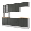 Ver imagem 3 de Cozinha Compacta 5 Peças 1 Paneleiro Duplo 2 Aéreos 2 Balcões Soho CabeCasa MadeiraOriginals