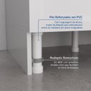 Ver mais imagens de Cozinha Compacta Planejada 5 Peças 1 Paneleiro Duplo 2 Aéreos 2 Balcões Soho CabeCasa MadeiraOriginals Branco