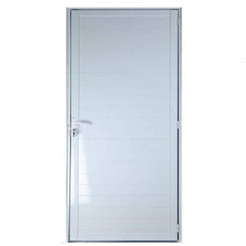 Porta Lambril de Alumínio Branco 2.10 x 0.90 x 0.045 com Maçaneta:Direita