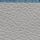 Ver imagem 2 de Cadeira Maraú Estrutura em Aço Estofado em Couro Legítimo Bege Psg Móveis