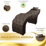 Maca Estofada para Clínica de Estética Facial com Capitonê Andressa Marrom Veludo Home Marrom - 3