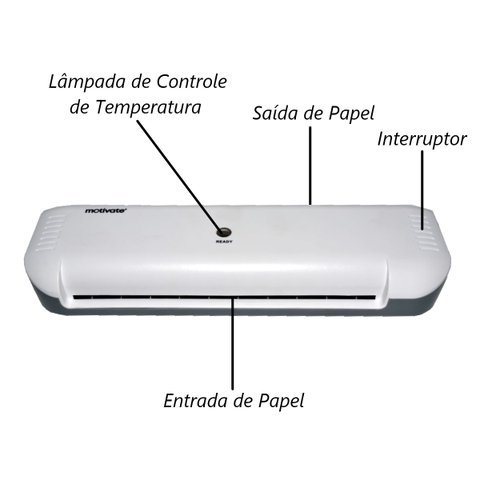 Kit Plastificadora Laminadora 110v e Polaseal A4 0,03 100und