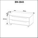 Ver imagem 3 de Conjunto de Banheiro com Gabinete Suspenso 1 Gaveta, Espelheira e Armário com Rodízio Branco/Amêndoa
