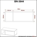 Ver mais imagens de Conjunto de Banheiro com Gabinete Suspenso 1 Gaveta, Espelheira e Armário com Rodízio Branco/Amêndoa