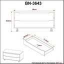 Ver imagem 7 de Conjunto de Banheiro com Gabinete Suspenso 1 Gaveta, Espelheira e Armário com Rodízio Branco/Amêndoa