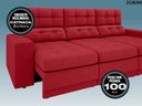 Ver imagem 4 de Sofá Jobim 2,05m Assento Retrátil e Reclinável Velosuede - NETSOFAS