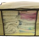 Ver imagem 6 de Caixa Organizadora Roupas Multiuso Toalha Lençóis Roupa De Cama Em TNT Dobrável 45x45x20cm