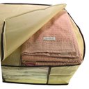 Ver imagem 7 de Caixa Organizadora Roupas Multiuso Toalha Lençóis Roupa De Cama Em TNT Dobrável 45x45x20cm