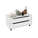 Ver imagem 3 de Conjunto de Banheiro com Gabinete Suspenso 1 Gaveta, Espelheira e Armário com Rodízio