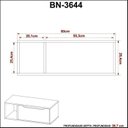 Ver imagem 7 de Conjunto de Banheiro com Gabinete Suspenso 1 Porta e Espelheira Branco/Amêndoa