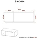 Ver imagem 7 de Conjunto de Banheiro com Gabinete Suspenso 1 Porta e Espelheira Branco