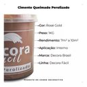Ver imagem 5 de Cimento Queimado com Efeito Perolizado Decora Fácil 1kg - Gold Rosé