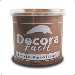 Cimento Queimado com Efeito Perolizado Decora Fácil 1kg - Gold Rosé - 1