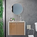 Ver imagem 2 de Gabinete Estruturado Fenix Marmo 60 cm - 15 mm Branco/Bege