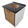 Gabinete para Banheiro 42 Cm Fenix Nero - 2
