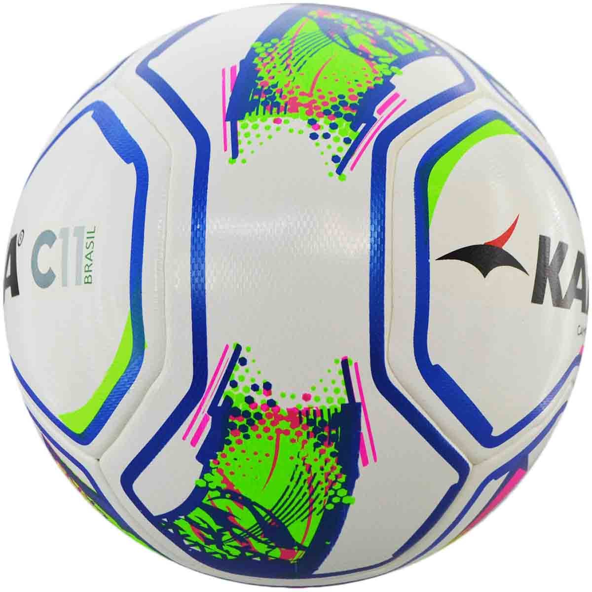 Kit com 3 Bolas Kagiva C11 Brasil Pro Campo - Único - Branco / Azul - 4