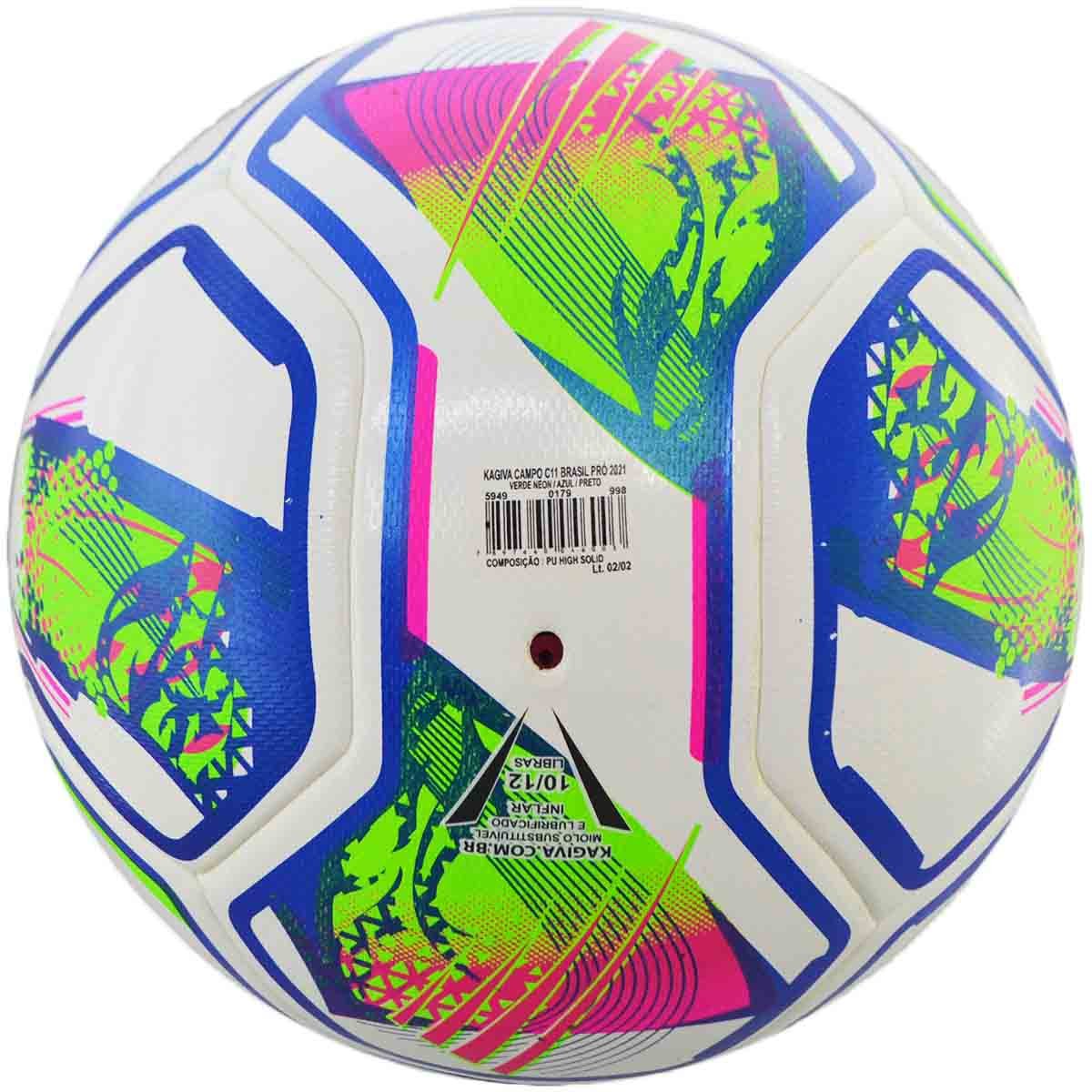 Kit com 3 Bolas Kagiva C11 Brasil Pro Campo - Único - Branco / Azul - 2