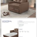 Ver imagem 5 de Sofá Cama Montreal Solteiro 95cm X 90cm