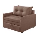 Ver imagem 2 de Sofá Cama Montreal Solteiro 95cm X 90cm Marrom
