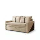 Ver imagem 6 de Sofá Cama Casal 2 Lugares Suede Bege Tropical 165cm