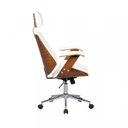 Ver imagem 4 de Kit 2 Cadeiras de Escritório Presidente Giratória com Apoia Cabeça Office Lisboa