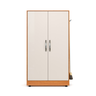 Armário Multiuso Any Lavanderia Mdf 2 Portas Prateleiras Ajustáveis:off/nature - 1