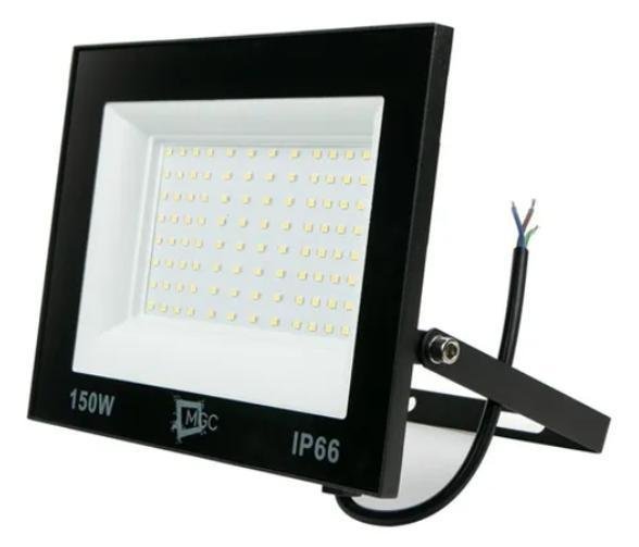Kit 3 Refletor Led 150W Branco Quente 3000K Resistente Prova - 4