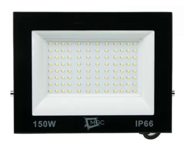 Kit 3 Refletor Led 150W Branco Quente 3000K Resistente Prova - 3