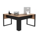 Ver imagem 4 de Kit 3 Peças com Escrivaninha em L, Armário com Chave e Estante Alta