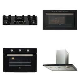 Conjunto Fogão 5b Tc, Forno 50l 220v, Micro-ondas 25l 220v, Coifa Parede 90cm 220v Linha Infinity - 1