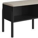 Ver imagem 5 de Sapateira Banco Estofada 93cm Pé Madeira Oslo