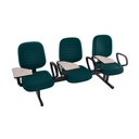 Ver imagem 1 de Cadeira em Longarina com Prancheta Linha Blenda Verde