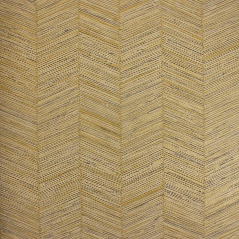 Papel de Parede Estampado Chevron Bege e Dourado+ Cola Inclusa- Vinilico Lavável