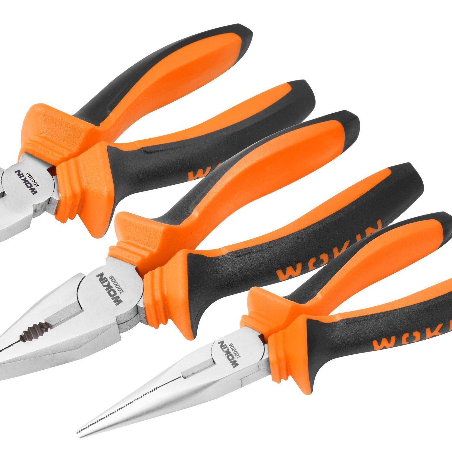 Conjunto de 3 Alicates de Aço Wokin Tools