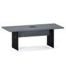 Mesa de Reunião Retangular com Power Box Pe 40 Pandin 2,00 M Grafito e Preto - 1