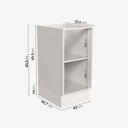 Ver imagem 2 de Balcão Planejado 1 Porta 40cm sem Tampo com Rodapé Puxador 150mm Ipanema CabeCasa MadeiraOriginals