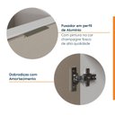 Ver imagem 4 de Balcão Planejado 2 Portas 80cm sem Tampo com Rodapé Puxador 150mm Ipanema CabeCasa MadeiraOriginals Bege/Fendi Trama/Branco