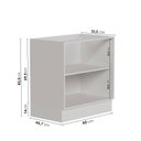 Ver imagem 2 de Balcão Planejado 2 Portas 80cm sem Tampo com Rodapé Puxador 150mm Ipanema CabeCasa MadeiraOriginals Madeiraoriginal