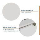 Ver imagem 3 de Balcão Planejado 2 Portas 80cm sem Tampo com Rodapé Puxador 150mm Ipanema CabeCasa MadeiraOriginals Branco