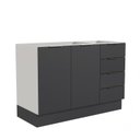 Ver imagem 7 de Balcão Pia 120cm sem Tampo com Rodapé Puxador 150mm Ipanema CabeCasa MadeiraOriginals