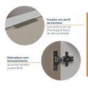 Ver imagem 5 de Balcão Pia Planejado 120cm sem Tampo com Rodapé Puxador 150mm Ipanema CabeCasa MadeiraOriginals Br