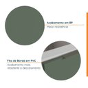 Ver imagem 4 de Balcão Pia Planejado 120cm sem Tampo com Rodapé Puxador 150mm Ipanema CabeCasa MadeiraOriginals Branco/Verde Folha