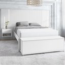 Ver imagem 5 de Bau Banco Organizador 02302 1 Porta 135cm Branco Dcasa Branco