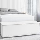 Ver imagem 1 de Bau Banco Organizador 02302 1 Porta 135cm Branco Dcasa Branco