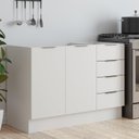 Ver imagem 1 de Balcão Pia 120cm sem Tampo com Rodapé Puxador 150mm Ipanema CabeCasa MadeiraOriginals