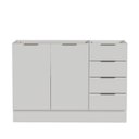 Ver mais imagens de Balcão Pia 120cm sem Tampo com Rodapé Puxador 150mm Ipanema CabeCasa MadeiraOriginals