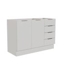 Ver imagem 2 de Balcão Pia Planejado 120cm sem Tampo com Rodapé Puxador 150mm Ipanema CabeCasa MadeiraOriginals Br