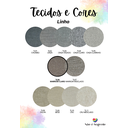 Ver imagem 4 de Bloco Estofado Adesivo Não É Segredo Linho Marrom Claro 40l X 30a